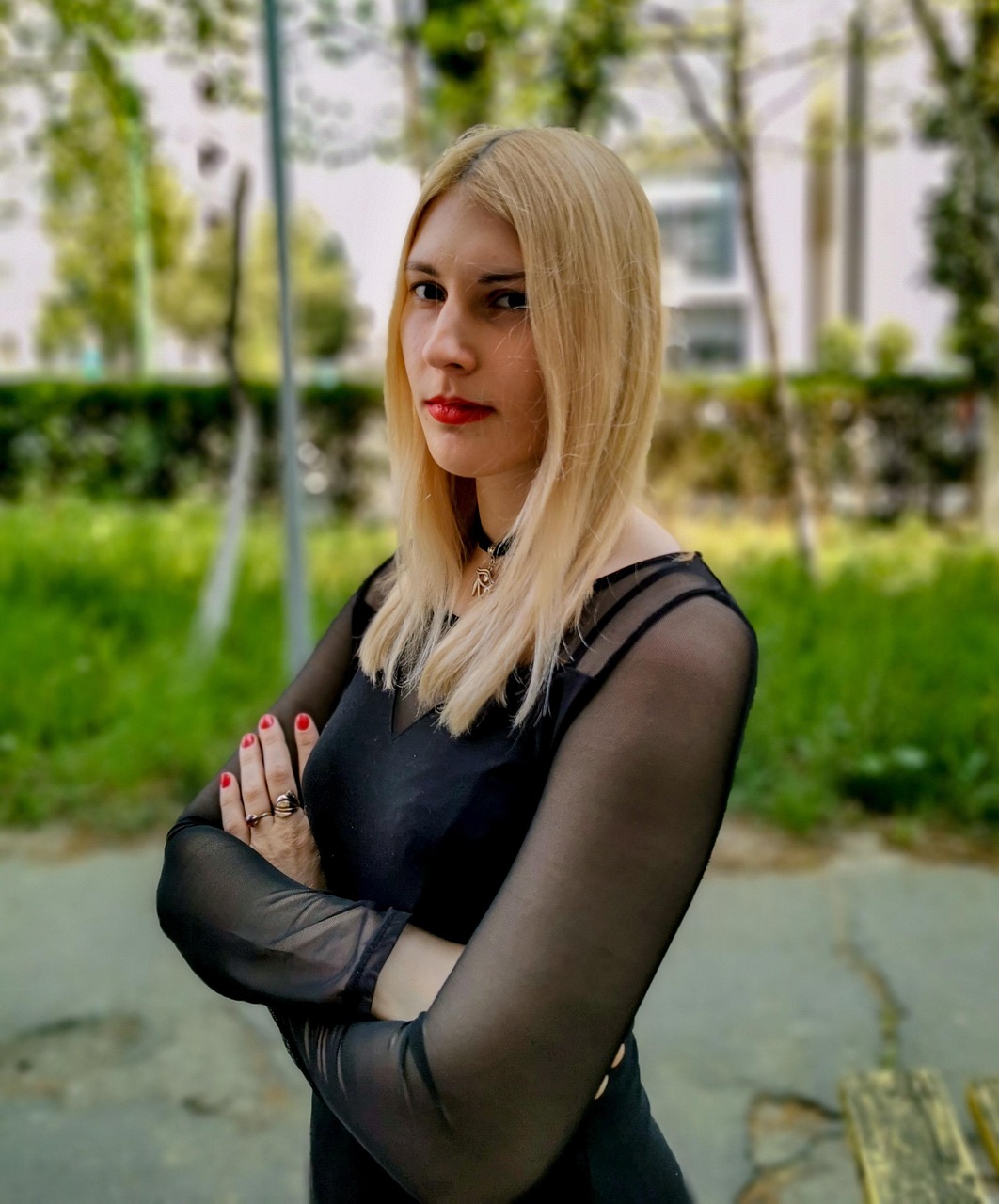 spring, outdoor, portrait, nature, women, blonde women